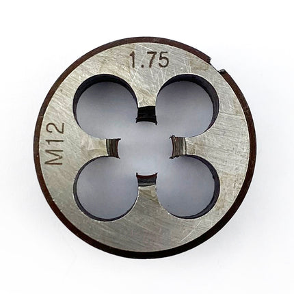 Die Circular 12mm x 1.75 Std, M12x1.75mm Tapping Die 1''1/2 OD