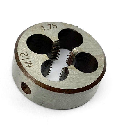Die Circular 12mm x 1.75 Std, M12x1.75mm Tapping Die 1''1/2 OD