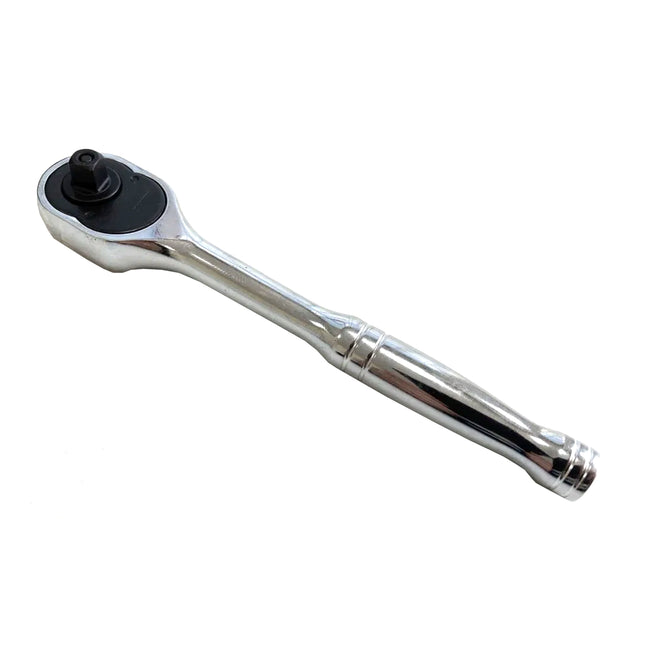 Ratchet Handle 1/4 Drive Professional Polished 150mm Crv Quick Release - Toolzone KDPSS052