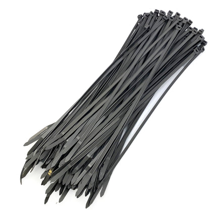 Nylon Cable Zip Ties - Silver, 300mm x 4.8mm - Pack Of 100