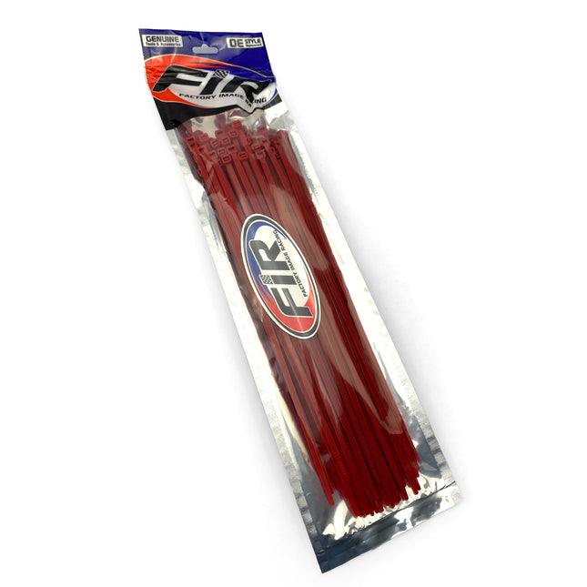 Nylon Cable Zip Ties - Red, 300mm x 4.8mm - Pack Of 100