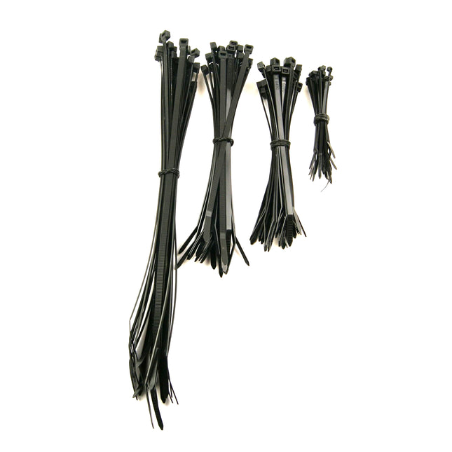 Nylon Cable Zip Tie - 100 Set, 100/160/200/300mm - 25 Of Each