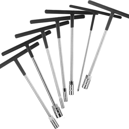 Rubber Coated T-handle Set Of 7 Sockets