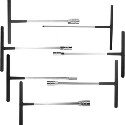 Rubber Coated T-handle Set Of 7 Sockets