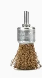 STEEL WIRE BRUSH 24mm EACH, 6mm shank / max 4500rpm