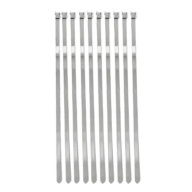 6mm x 25cm Cv Boot Band Clamp Straps Stainless Steel - Pack Of 10