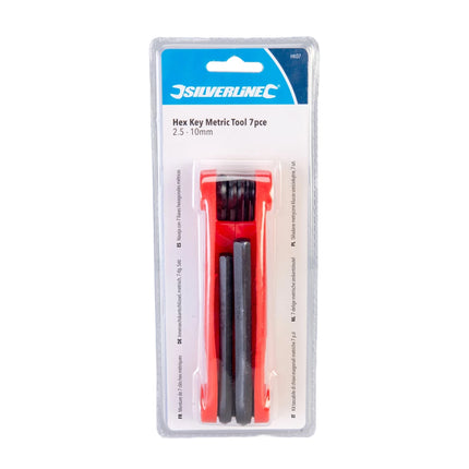 Folding 1.5-6mm Allen Key, [00-509.EACH] 1.5,2,2.5,3,4,5 & 6mm.