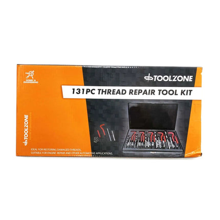Thread Repair Tool Kit 131 Piece M5-M12 With Taps And Inserts - Toolzone KDPTP097