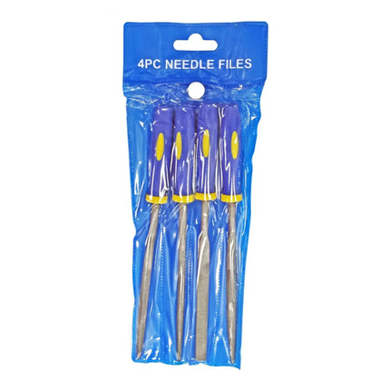 Warding File Set 4PC 6 High Carbon Steel Various Shapes With Pouch - Toolzone KDPWW086