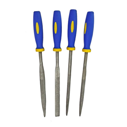 Warding File Set 4PC 6 High Carbon Steel Various Shapes With Pouch - Toolzone KDPWW086