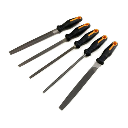 File Set 5PC 8 T12 Steel Soft Grip Handles - Toolzone KDPWW163