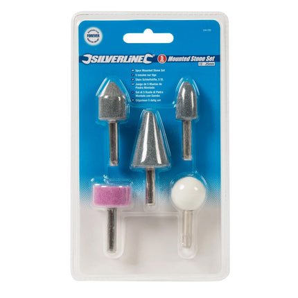 Shank Mount Stone 5PC 1/4