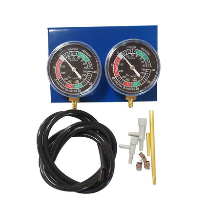 2 Pcs Motorcycle Carburettor Vacuum Gauges, Balancer Synchronizer Tool with Hose