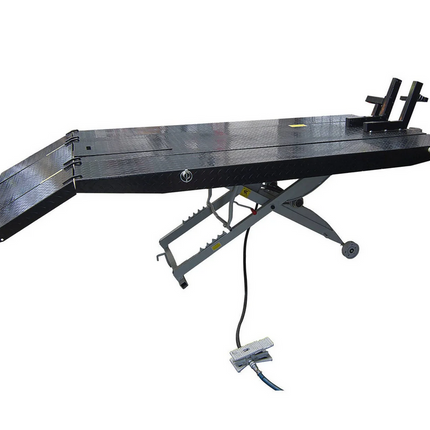 Heavy Duty 450KG (1000LBS) Motorcycle And ATV Workshop Air Lift With Removable Side Extensions