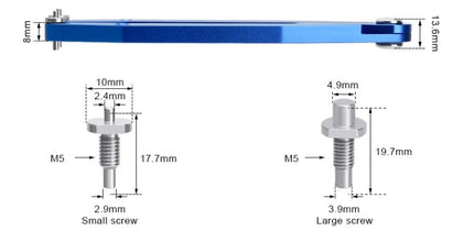 Adjustable Pin Spanner Blue Alloy