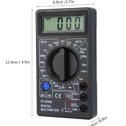 Multimeter Tester Digital Multifunctional Portable Lcd Digital Amp Volt Ohm
