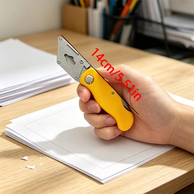 Utility Folding Lock Knife + 10 Blades Supplied Separtly