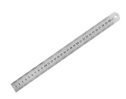 Engineers 300mm Steel Rule Metal Stainless