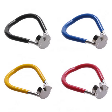 Bicycle Spoke Wrench Key Set OF4 Size 14G 3.5mm Red Blue Black Yellow