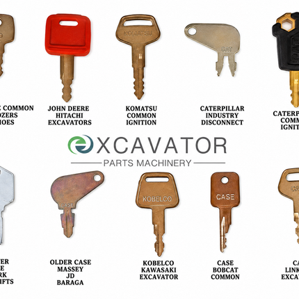 Equipment Ignition Key Set 23pcs For Cat Komatsu John Deere Case Jcb Excavators Dozers Forklifts