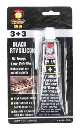 Gasket Maker Hi Temp Black Rtv Silicone 100g