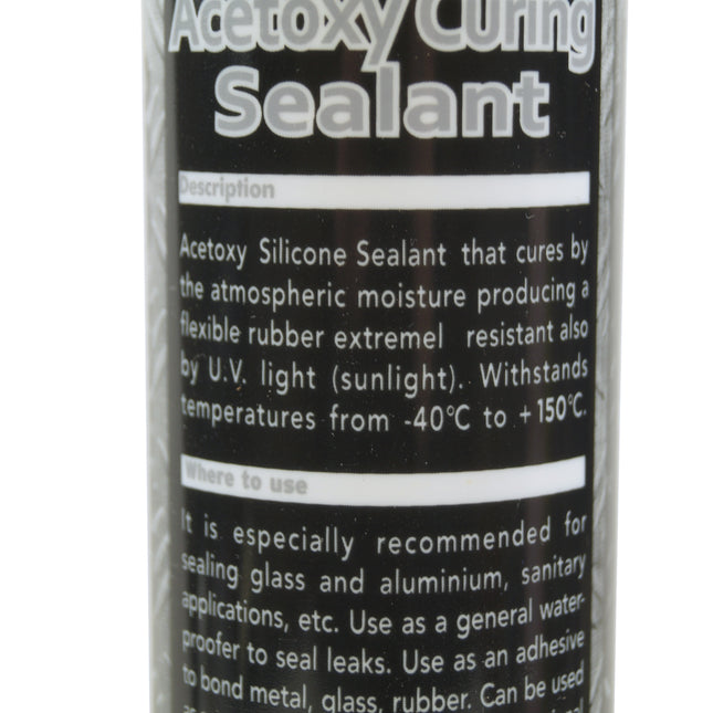 Rtv Silicone Sealant Clear 280ml, Each, LS25