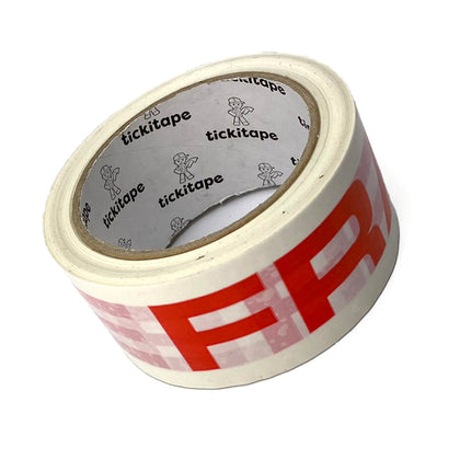 PRINTED VINYL FRAGILE PACKAGING TAPE AS972 Wide 48mm Long 66m