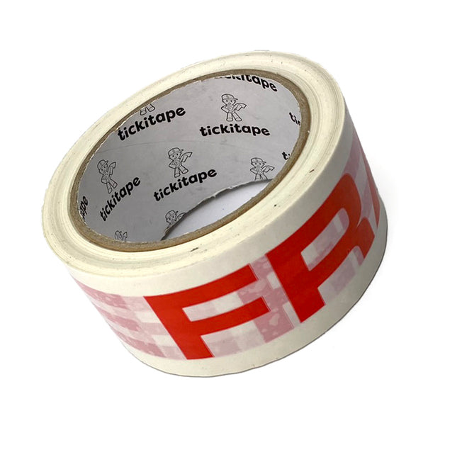PRINTED VINYL FRAGILE PACKAGING TAPE AS972 Wide 48mm Long 66m