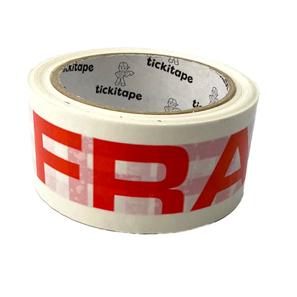PRINTED VINYL FRAGILE PACKAGING TAPE AS972 Wide 48mm Long 66m