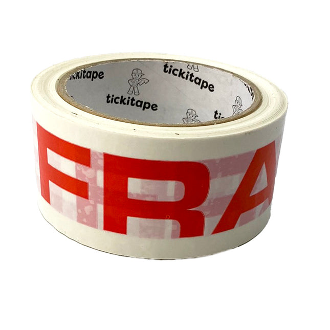 PRINTED VINYL FRAGILE PACKAGING TAPE AS972 Wide 48mm Long 66m