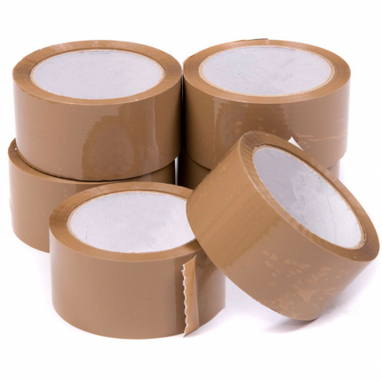 Parcel Packing Tape Brown, 48mm x 66m Buff