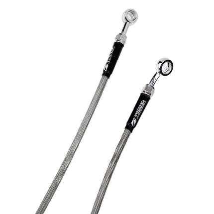 Hose Front Brake Silver / Black, YZ85 2019-25 Yamaha, Venhill Y01-1-083/P
