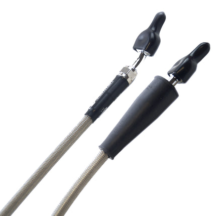 Hose Front Brake Silver / Blk, Venhill H01-1-014/P TC510 610, Husqvarna CR125 CR250 92-95
