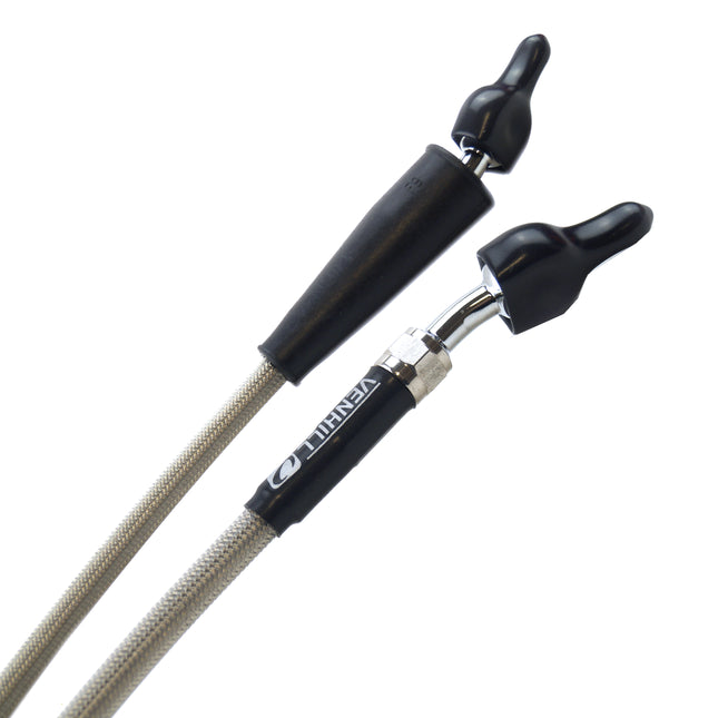 Hose Front Brake Silver / Blk, Venhill Y01-1-058/P, YZ125 YZ250 YZF250 450 05-07