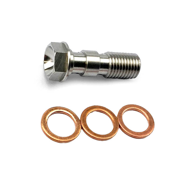 Twin Banjo Bolt M10x1.25 Ss, Stainless Steel / Cnc Made, / Each