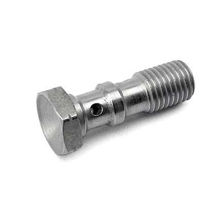 Twin Banjo Bolt M10x1.25 Bzp, Bright Zinc Plated / Cnc Made, / Each