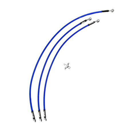 Hose Front Brake Blue / Blk Yamaha 06-08 Raptor 700