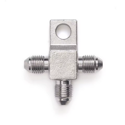 Tee Fitting With Lug 3/8UNF Swage Crimp Fitting 600 SERIES-3 3-WAY Fitting 5136-03C UP-05039
