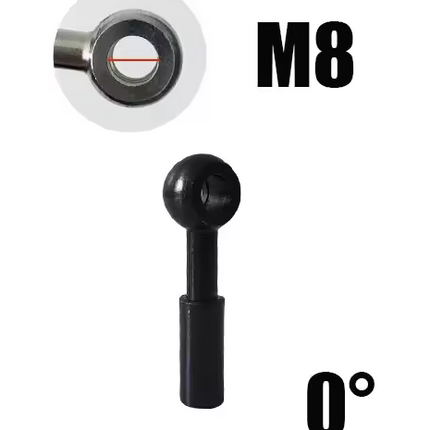 M8 Straight Banjo Crimp Fitting AN3 -300 Series