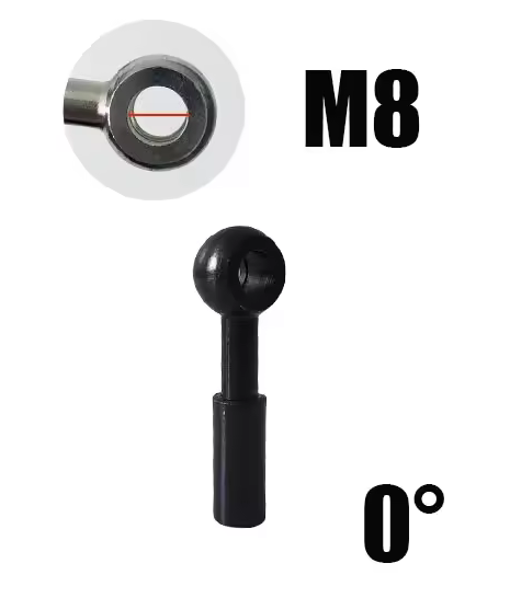 M8 Straight Banjo Crimp Fitting AN3 -300 Series