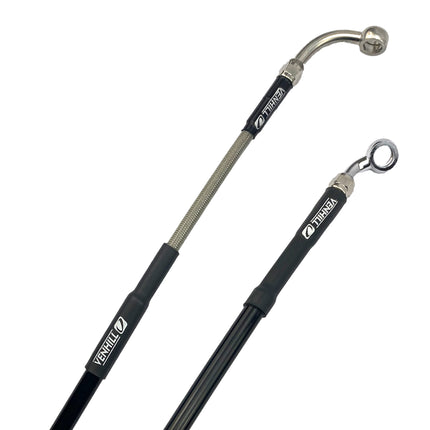 Hose Rear Brake Silver / Blk, Venhill B05-2-004/P-CL, Beta