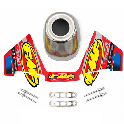 Turbine Core 2.1 Replacement Slash Cut Stainless End Cap Cone 1.250