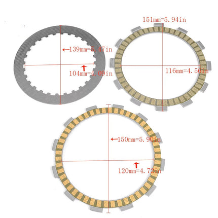 Clutch Friction Disc Plate Suzuki Intruder M Vz Vx VL800T VZ400 Boulevard Marauder