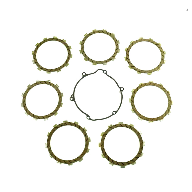 Clutch Friction Plate Set Kawa KX125 97-02, Athena P40230062, With Gasket