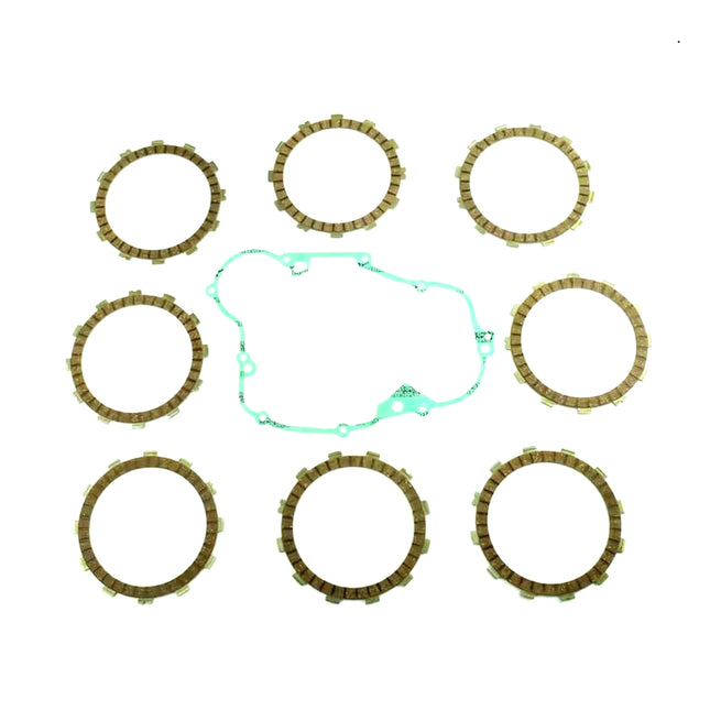 Clutch Friction Plate Set Kawa KX500 88-04, Athena P40230065, With Gasket