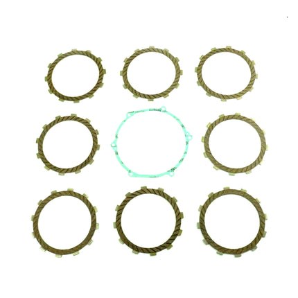 Clutch Friction Plate Set Kawa KX250 92-93, Athena P40230069, With Gasket