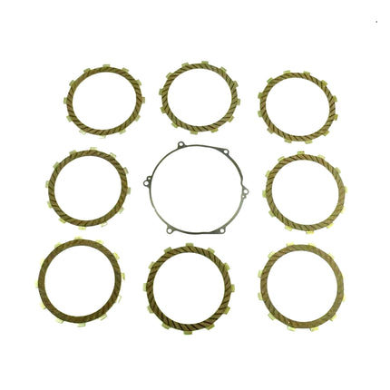Clutch Friction Plate Set Kawa KX250 94-04, Athena P40230070, With Gasket