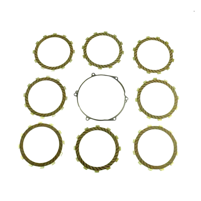 Clutch Friction Plate Set Kawa KX250 94-04, Athena P40230070, With Gasket