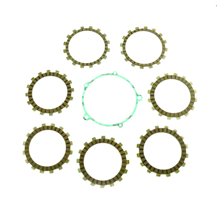 Clutch Friction Plate Set Yamaha YZ125 89-90, Athena P40230072, With Gasket