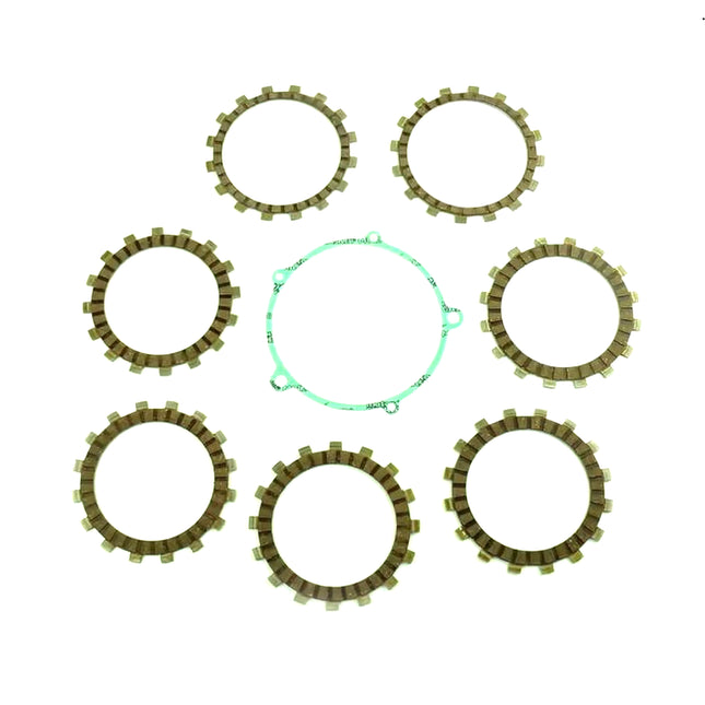 Clutch Friction Plate Set Yamaha YZ125 89-90, Athena P40230072, With Gasket